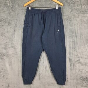 Gymshark Pants Medium Blue Essential Jogger Running Athletic Cargo Sweatpants